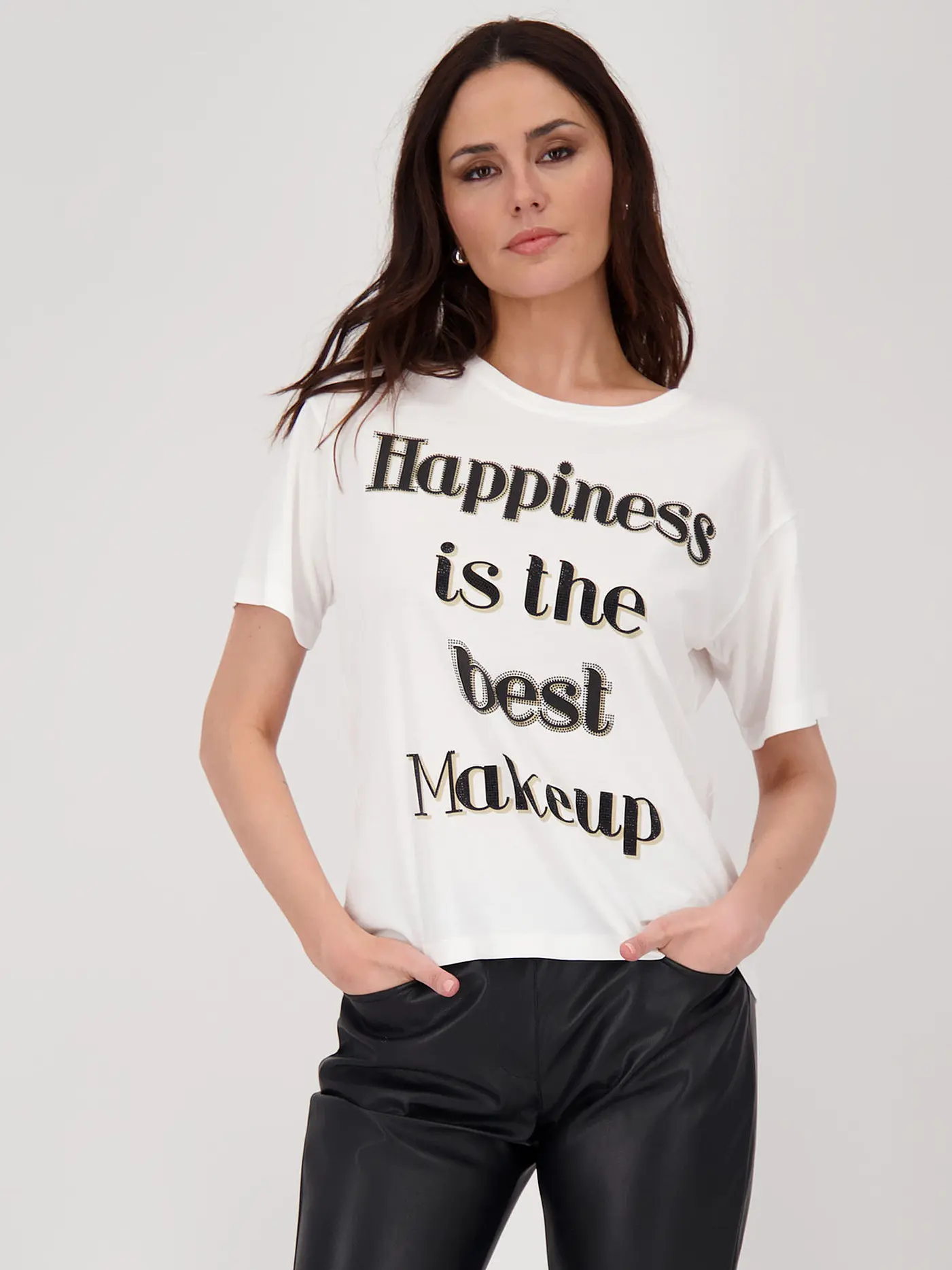 MONARI | T-Shirt  | weiss