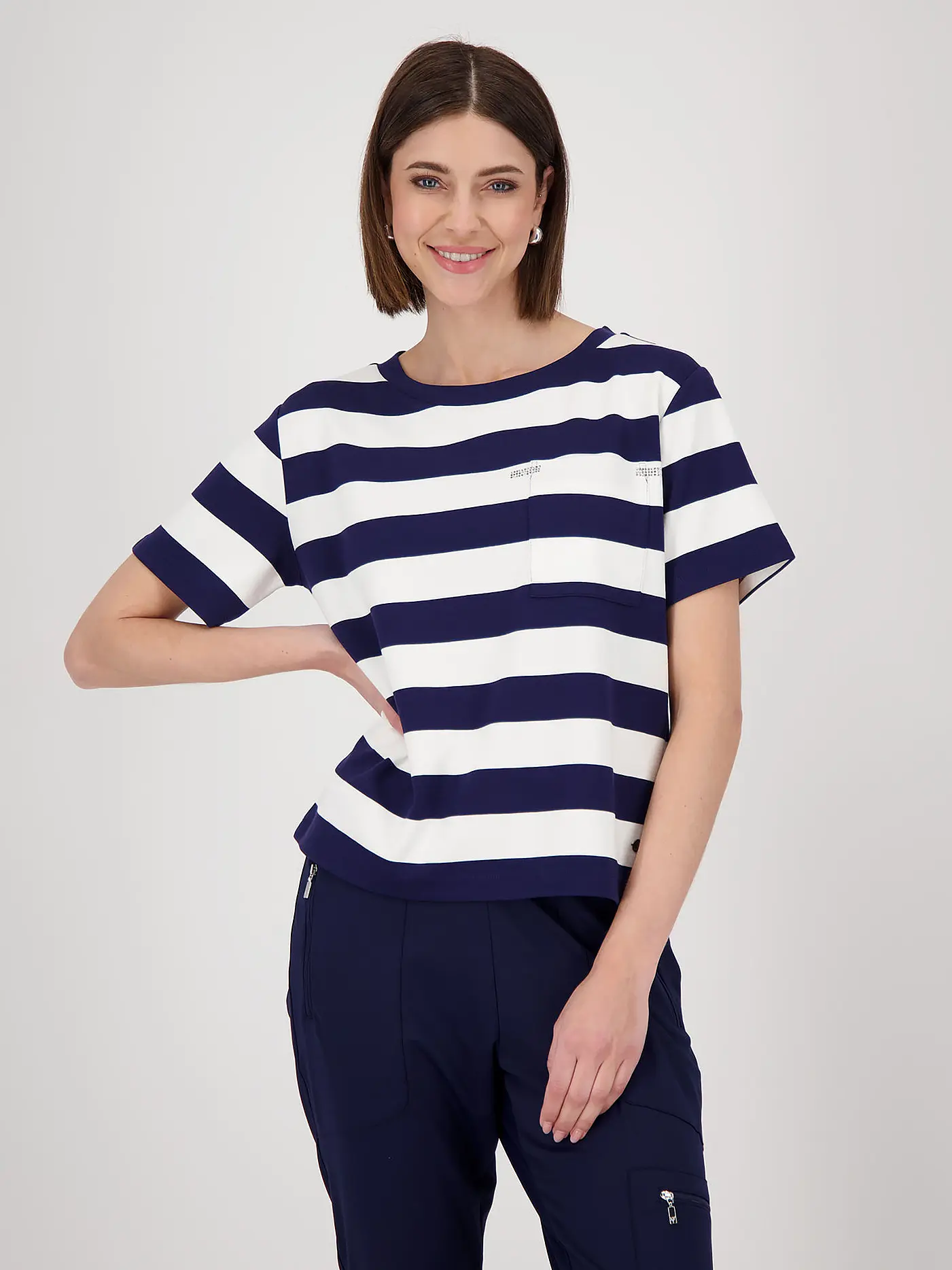 MONARI | T-Shirt  | dunkelblau