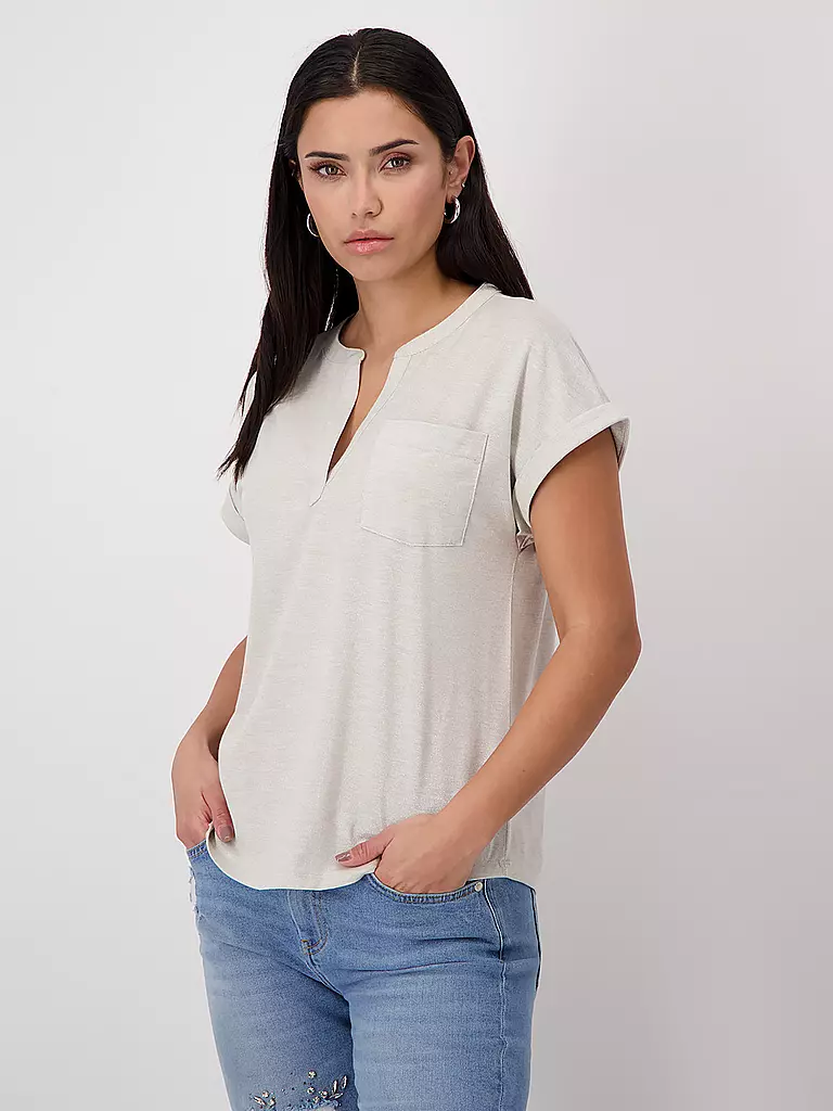 MONARI | T-Shirt  | creme