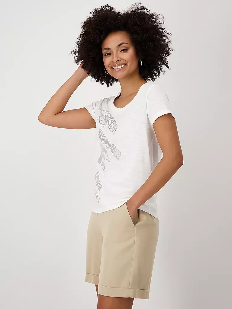 MONARI | T-Shirt SARDINIEN | creme