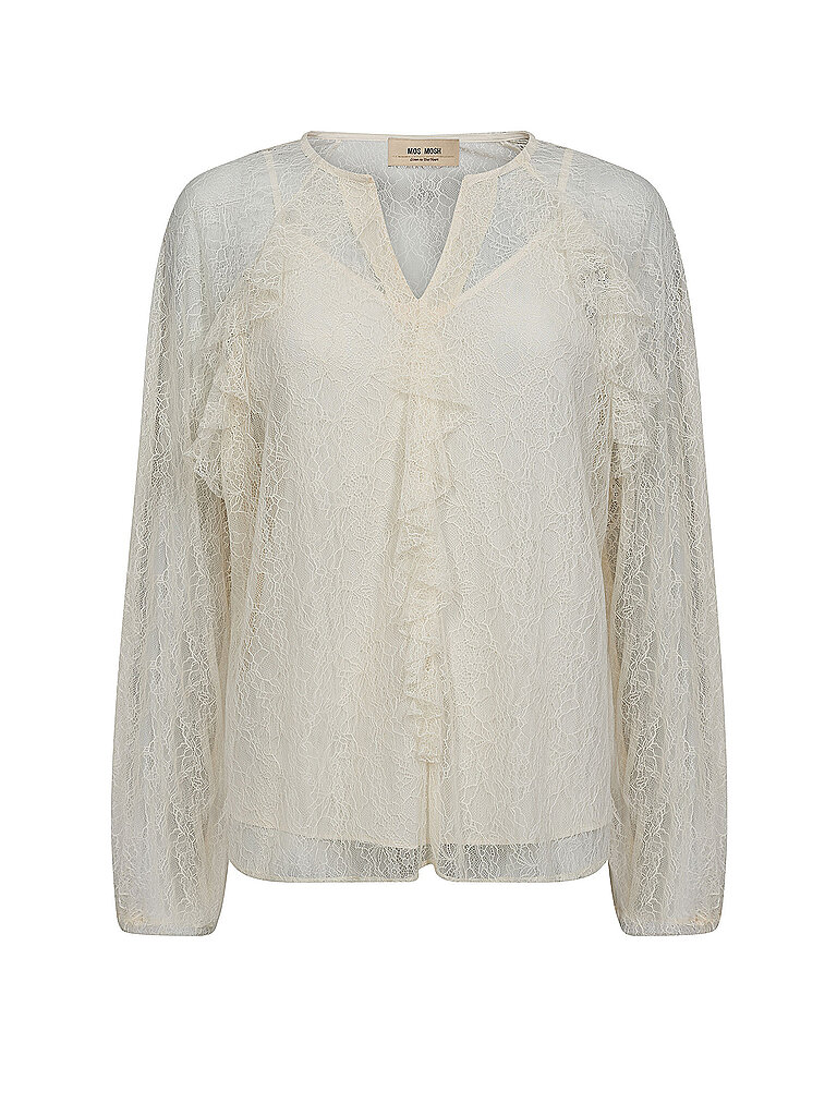 Bluse MMEIKALACE creme XS damen