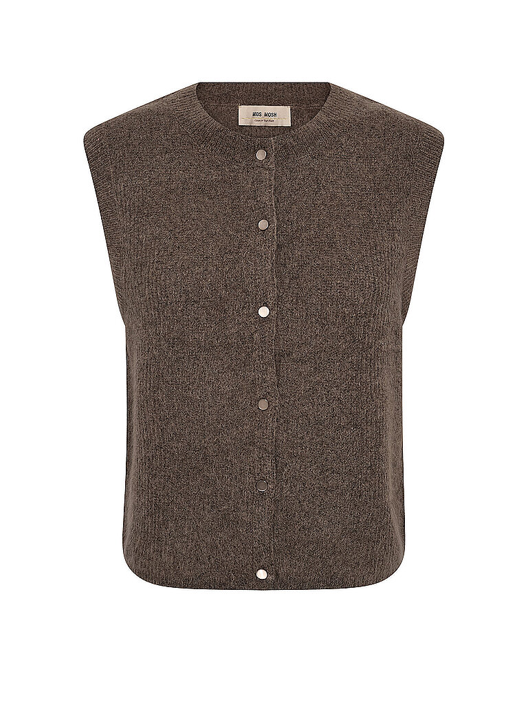 MOS MOSH Strickgilet MMALMINETHORA braun | XS