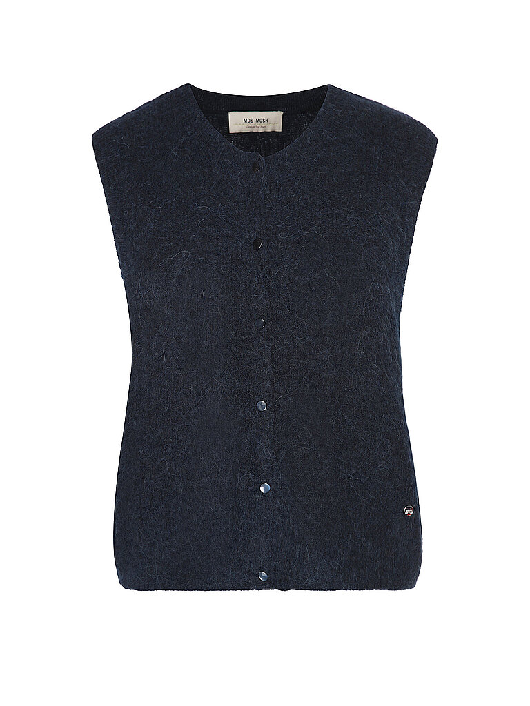 MOS MOSH Strickgilet MMALMINETHORA dunkelblau | S