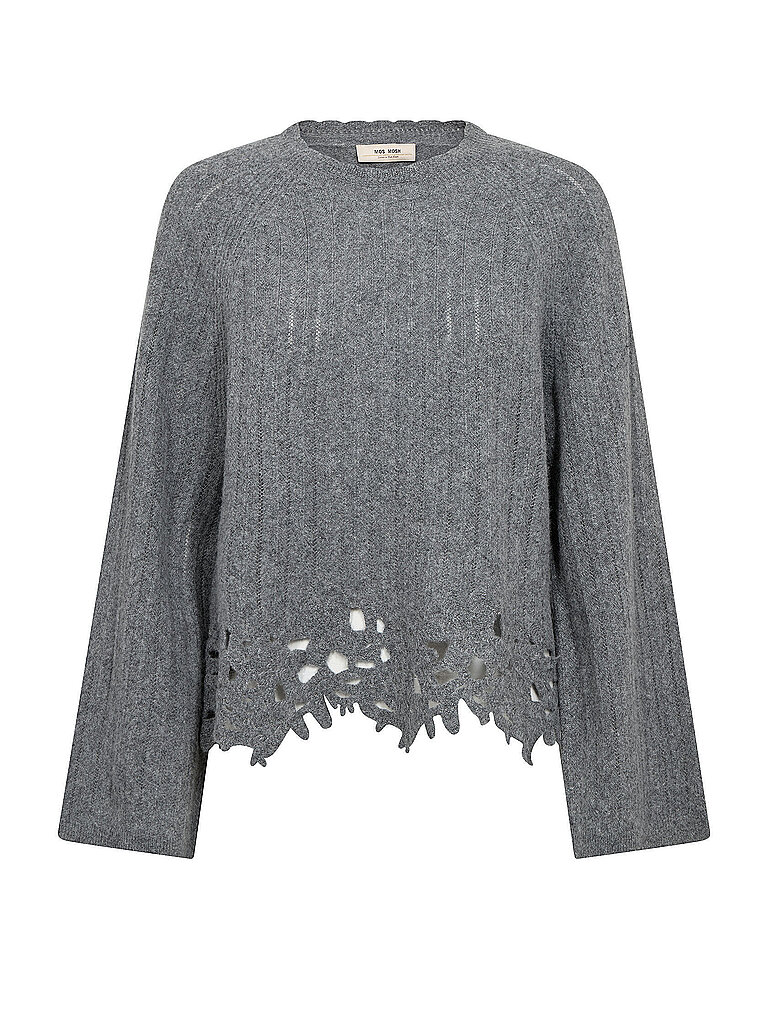MOS MOSH Pullover MMVANJULIORALACE grau | XS