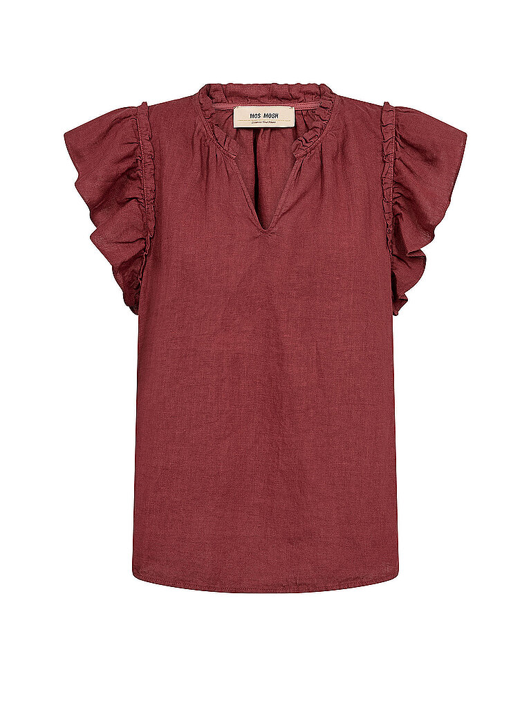 Leinenbluse MMTEALINEN braun L damen