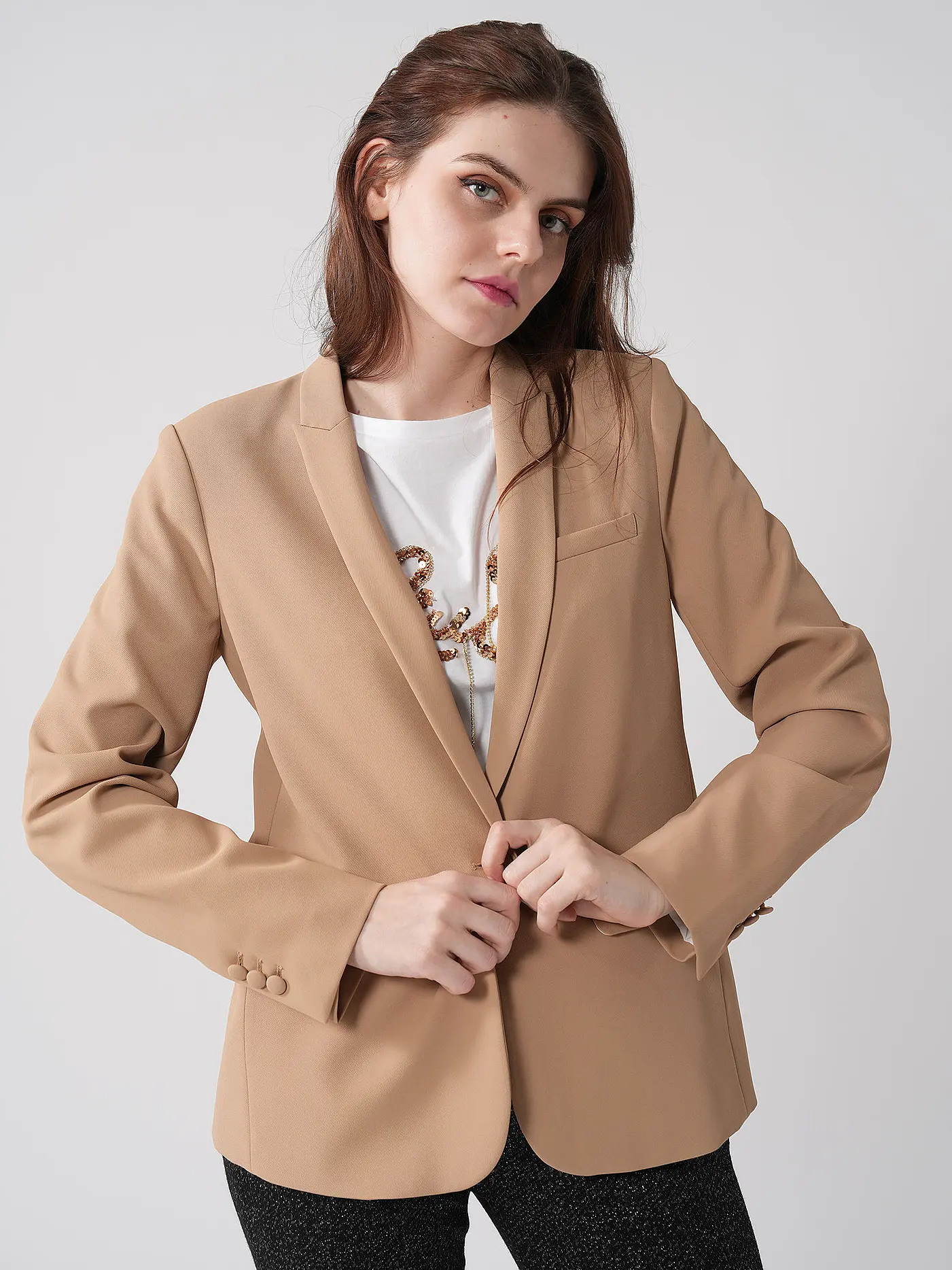 MOS MOSH | Blazer MMPHOEBEMILEYBLAZER | camel