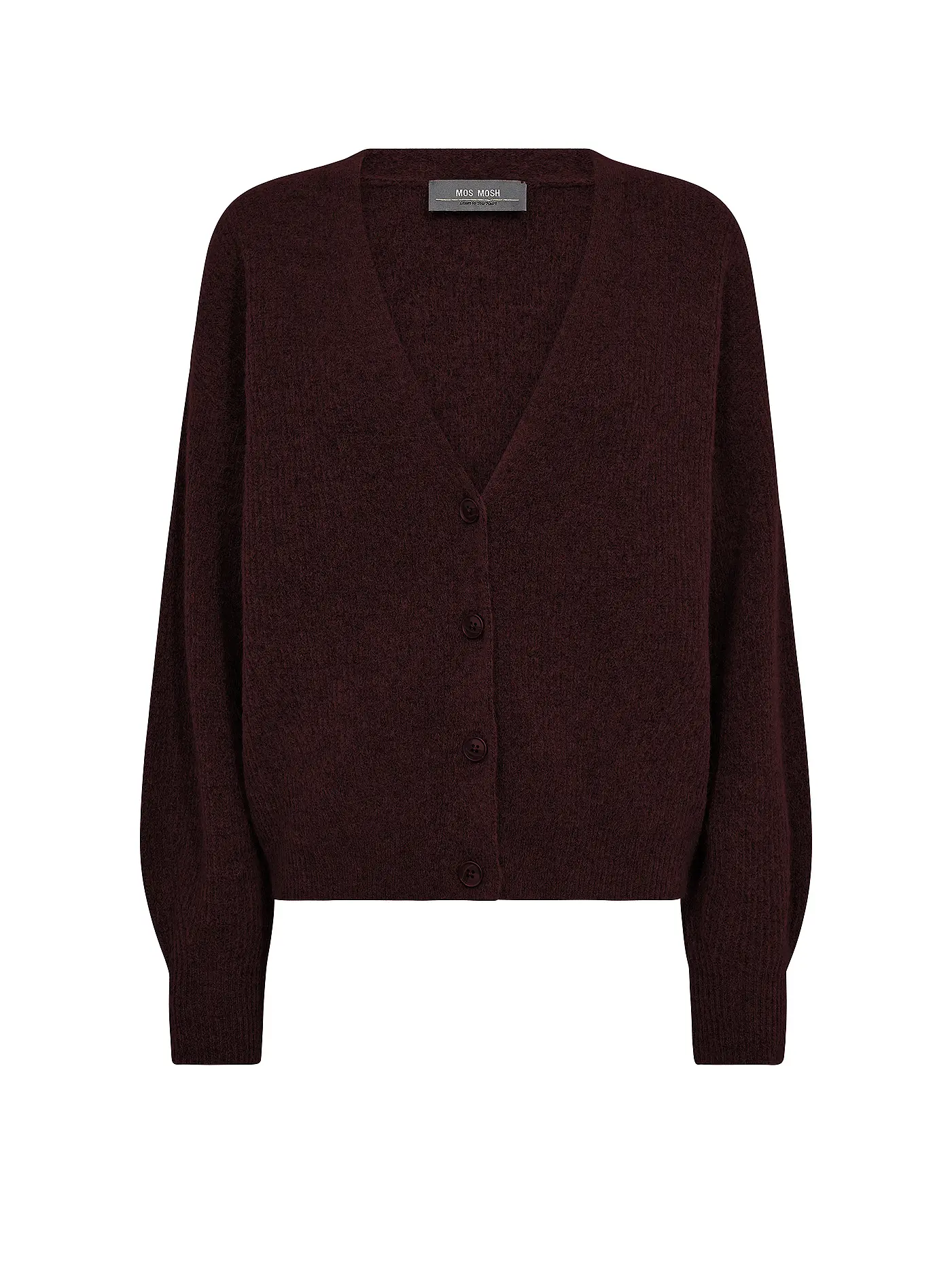 MOS MOSH | Strickjacke MMTHORAV | dunkelrot