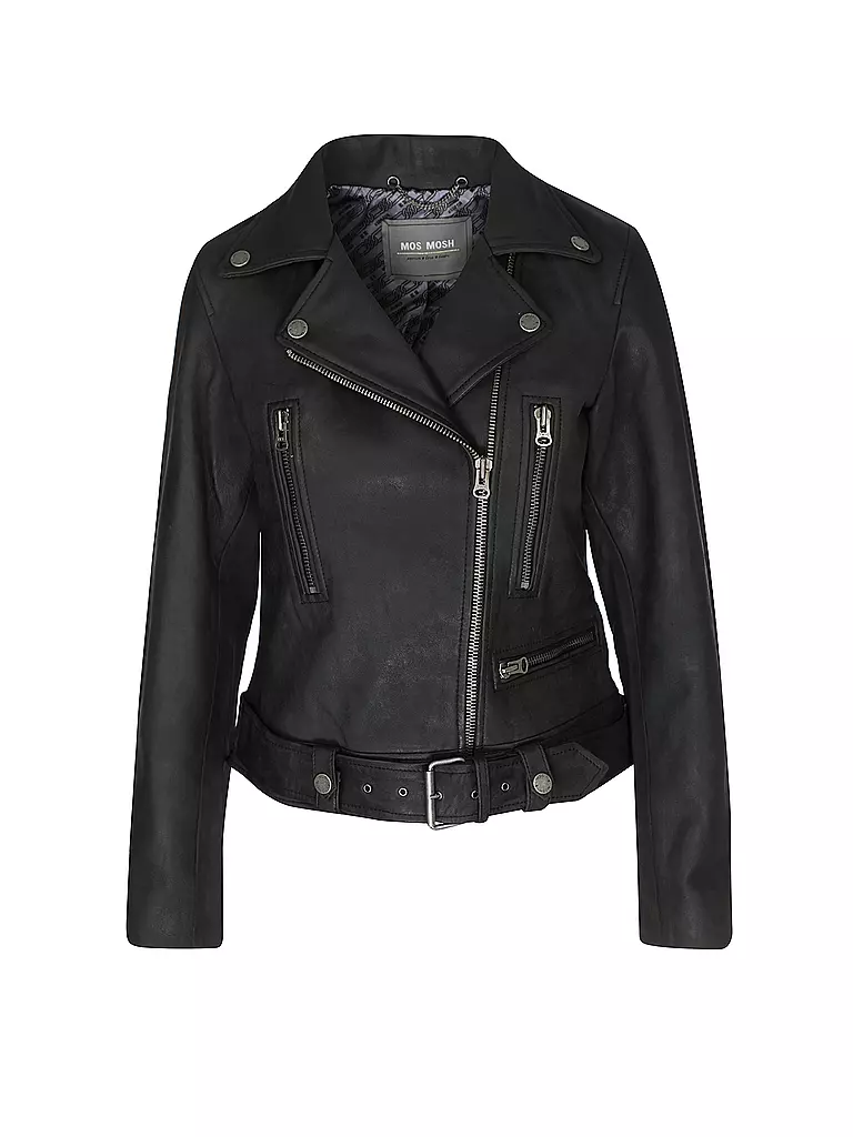 MOS MOSH | Lederjacke MMALMINA | schwarz