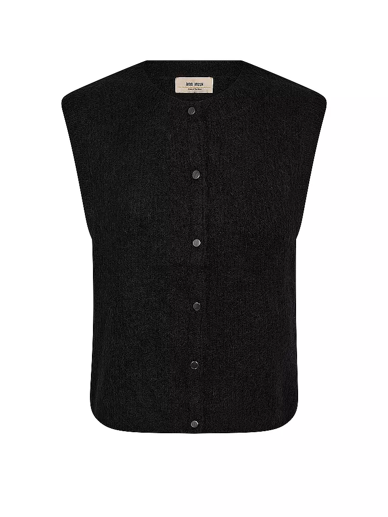 MOS MOSH | Strickgilet MMALMINETHORA | schwarz