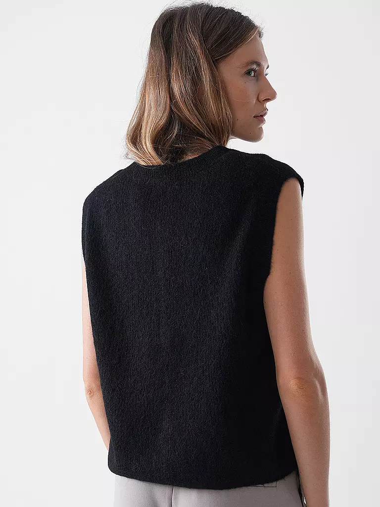 MOS MOSH | Strickgilet MMALMINETHORA | schwarz