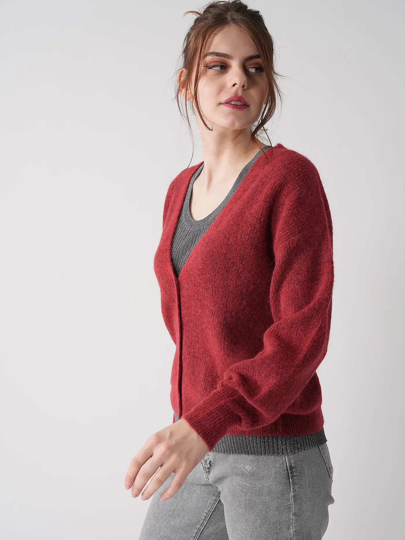 MOS MOSH | Strickjacke MMTHORAV | rot