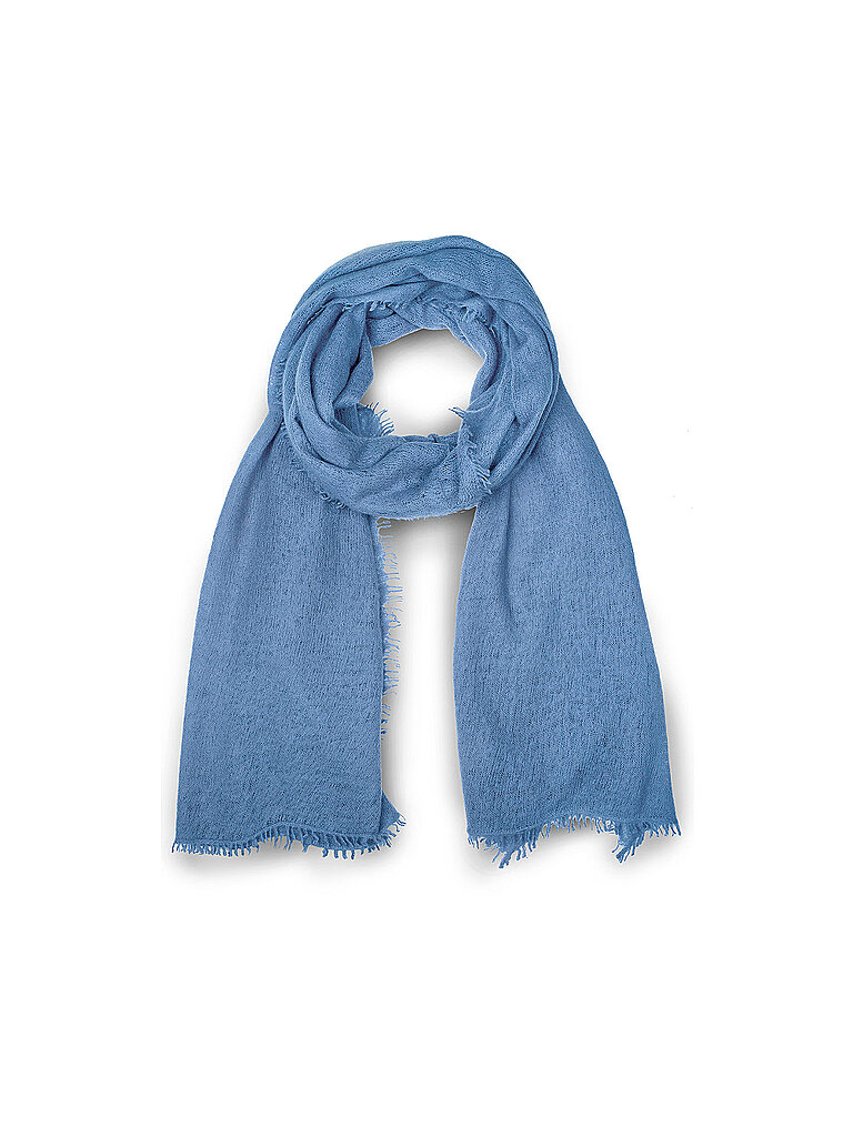MOULETA Kaschmirschal blau