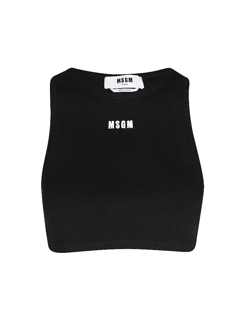 MSGM | Top Cropped Fit | schwarz