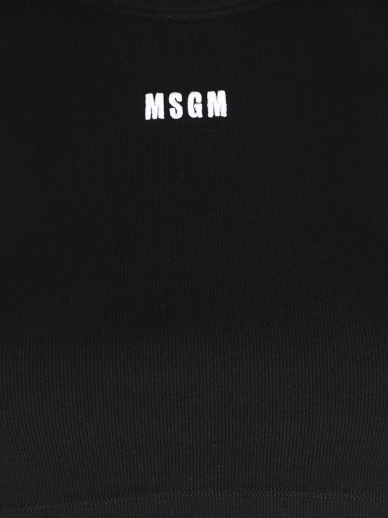 MSGM | Top Cropped Fit | schwarz