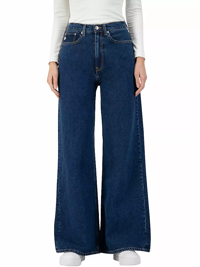 MUD JEANS | Jeans Wide Leg Wyde Sara | blau