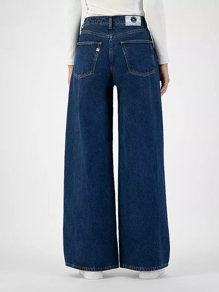 MUD JEANS | Jeans Wide Leg Wyde Sara | blau