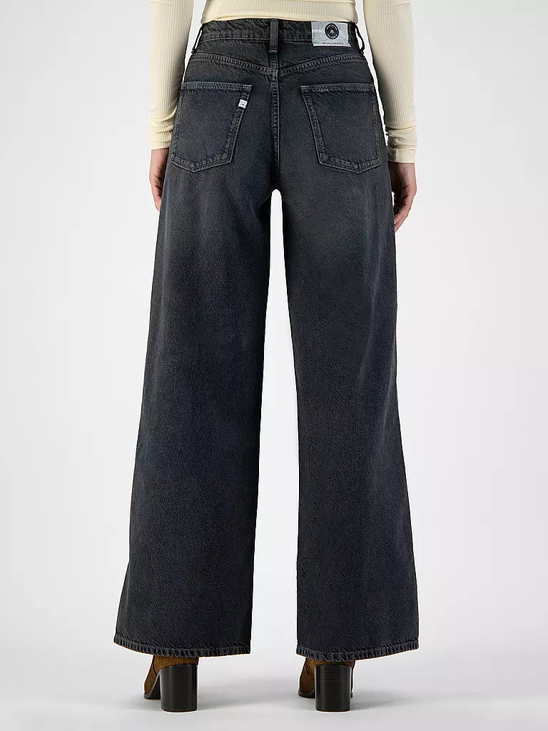 MUD JEANS | Jeans Wide Leg Wyde Sara | dunkelblau