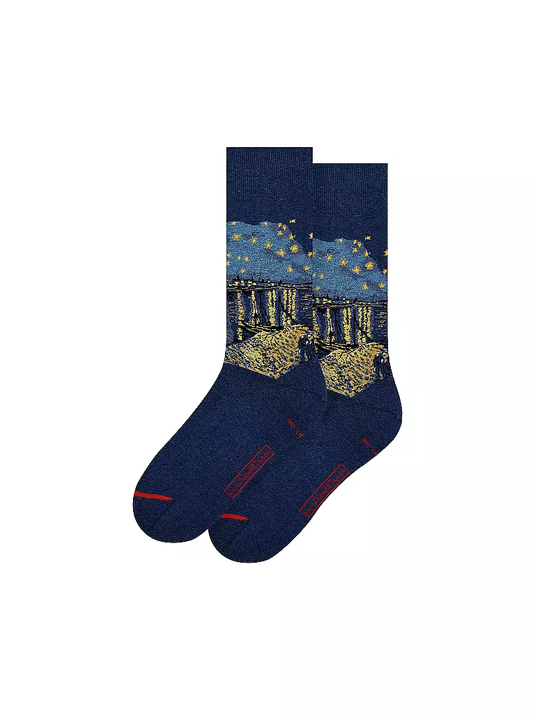 MUSEARTA | Damen Socken STARNIGHT RHONE - V. GOGH blue (36-40) | blau