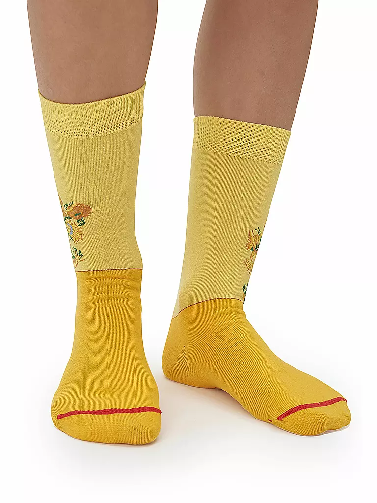 MUSEARTA | Herren  Socken SUNFLOWERS - V. GOGH yellow (46-49) | gelb