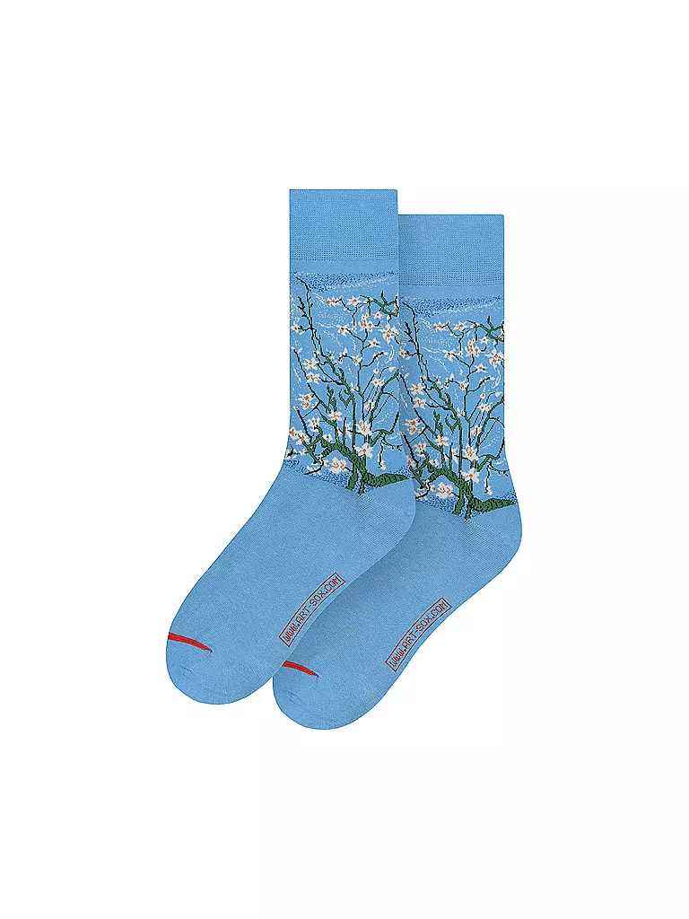 MUSEARTA | Herren Socken ALMOND BLOSSOM - V. GOGH light blue (46-49) | blau