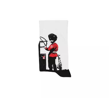 MuseARTa Banksy Graffiti Socken Unisex - Kunst Socken Street-Art