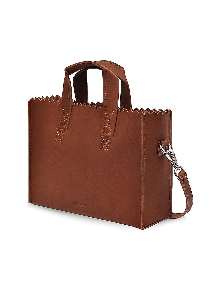 MYOMY | Ledertasche - Mini Handbag Crossbody | camel