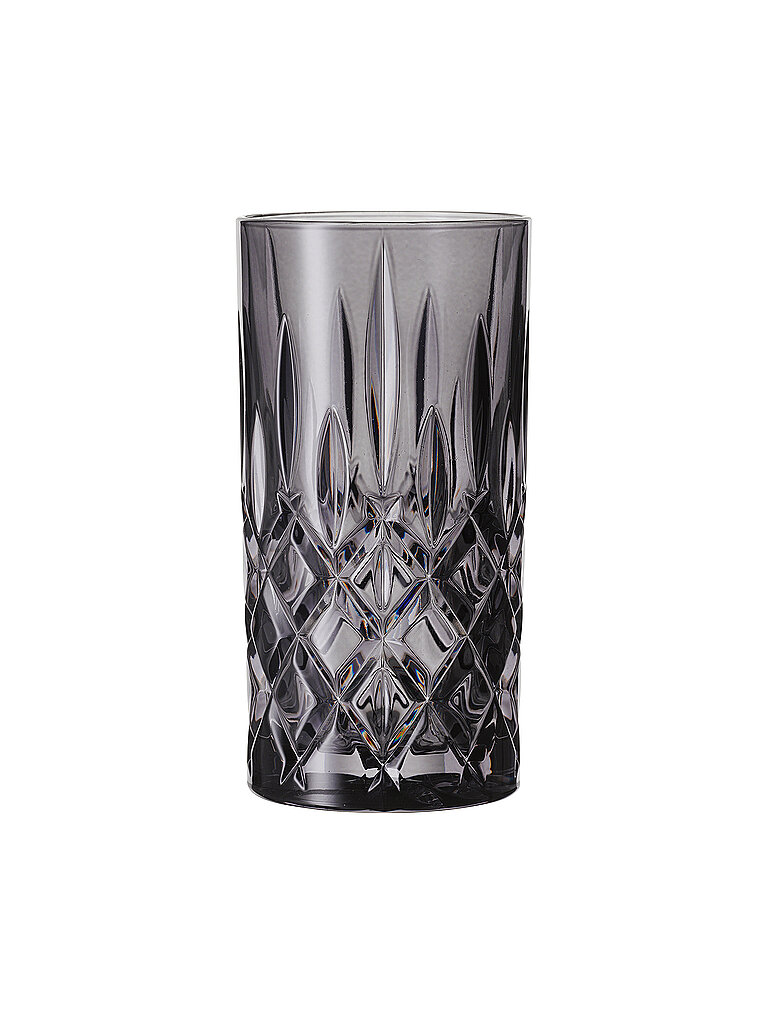Longdrink Glas 2-er Set 395ml VINTAGE COLOUR NOBLESSE Smoke grau baby