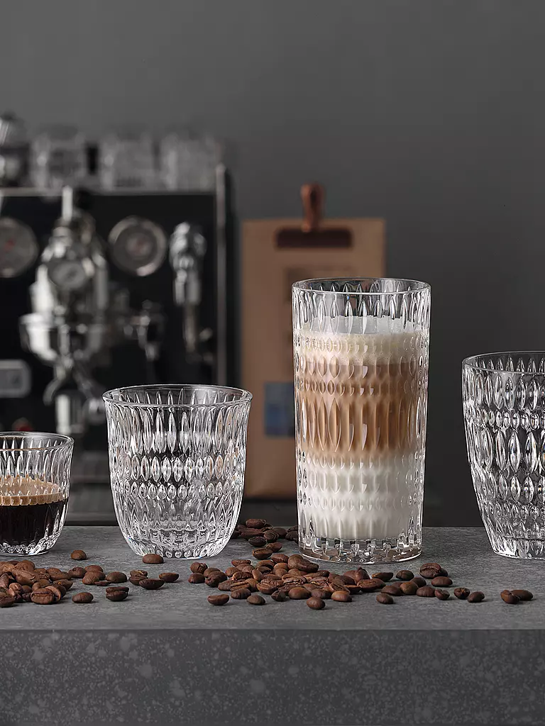 NACHTMANN | Latte Macchiato Glas 2er Set ETHNO Barista 434ml | transparent