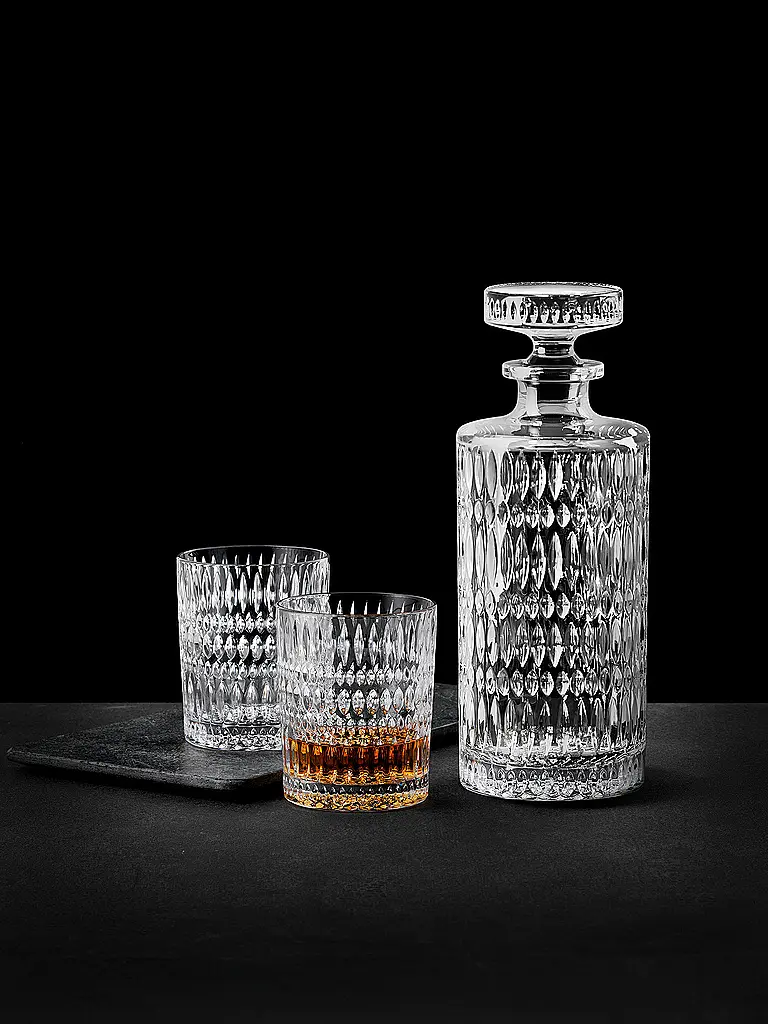 NACHTMANN | Whiskey 3er Set Karaffe und Gläser | Transparent