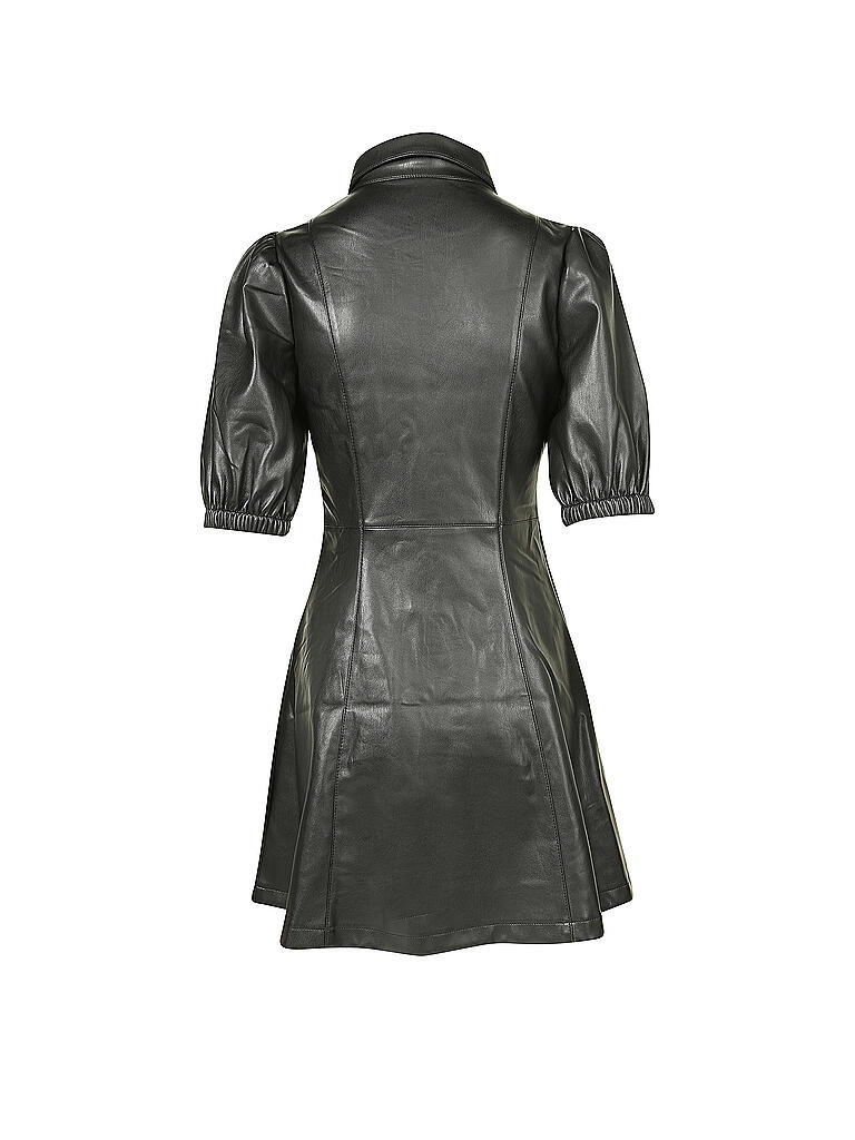 NAKD | Kleid in Lederoptik | schwarz