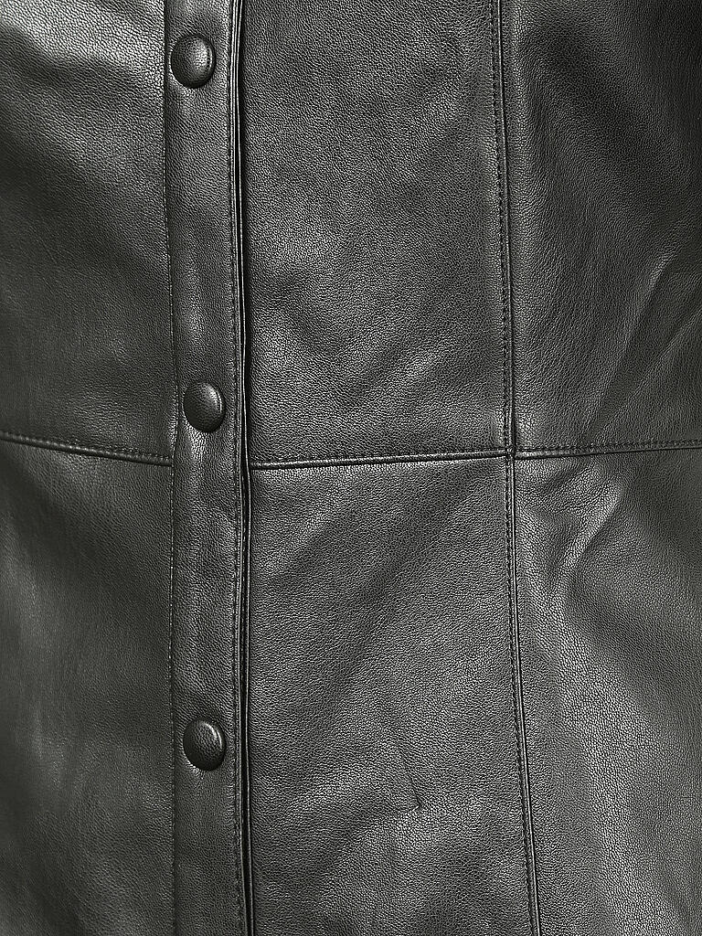 NAKD | Kleid in Lederoptik | schwarz