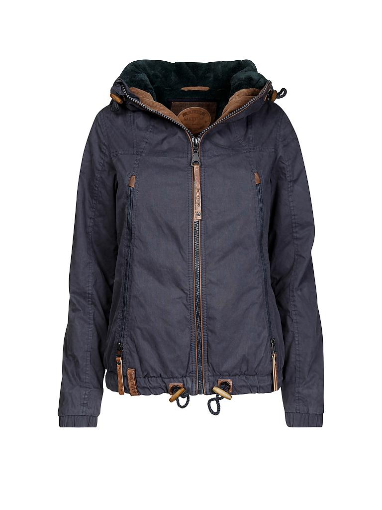 NAKETANO | Jacke "Immer diese mit Moral" | blau
