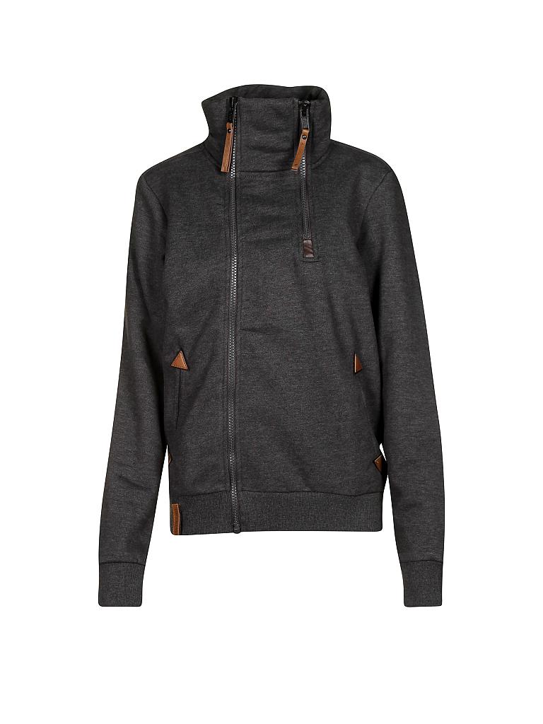 NAKETANO | Sweat-Weste "Du Affenmensch Ivic" | grau