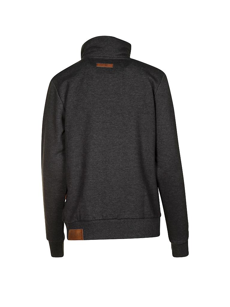 NAKETANO | Sweat-Weste "Du Affenmensch Ivic" | grau