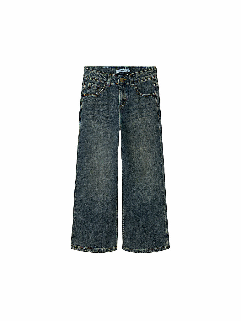 NAME IT Mädchen Jeans Wide Fit NKFROSE dunkelblau | 116