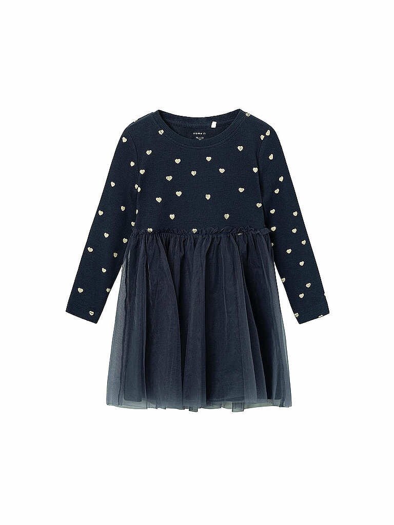 NAME IT Mädchen Kleid NMFNADJA dunkelblau | 80