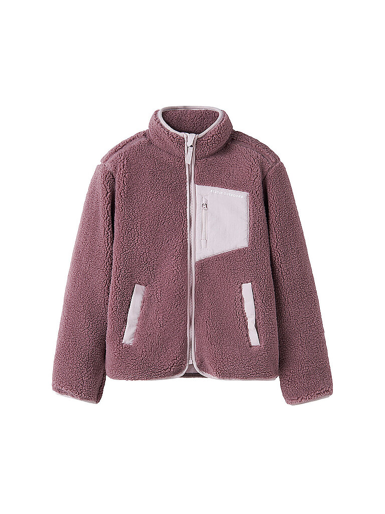 NAME IT Mädchen Jacke in Felloptik NKNMATTIA beere | 116