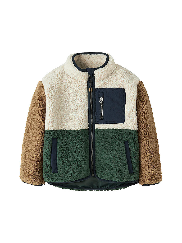 NAME IT Jungen Jacke in Felloptik NMMMACEY grün | 80