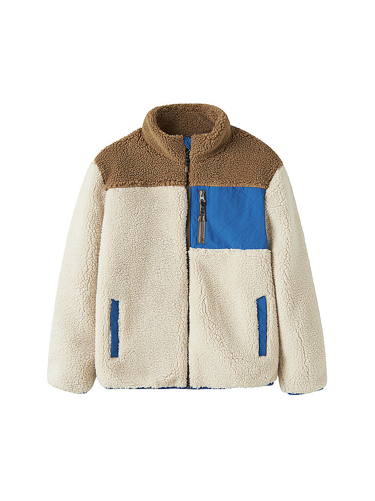 NAME IT Jungen Jacke in Felloptik NMMMACEY creme | 140