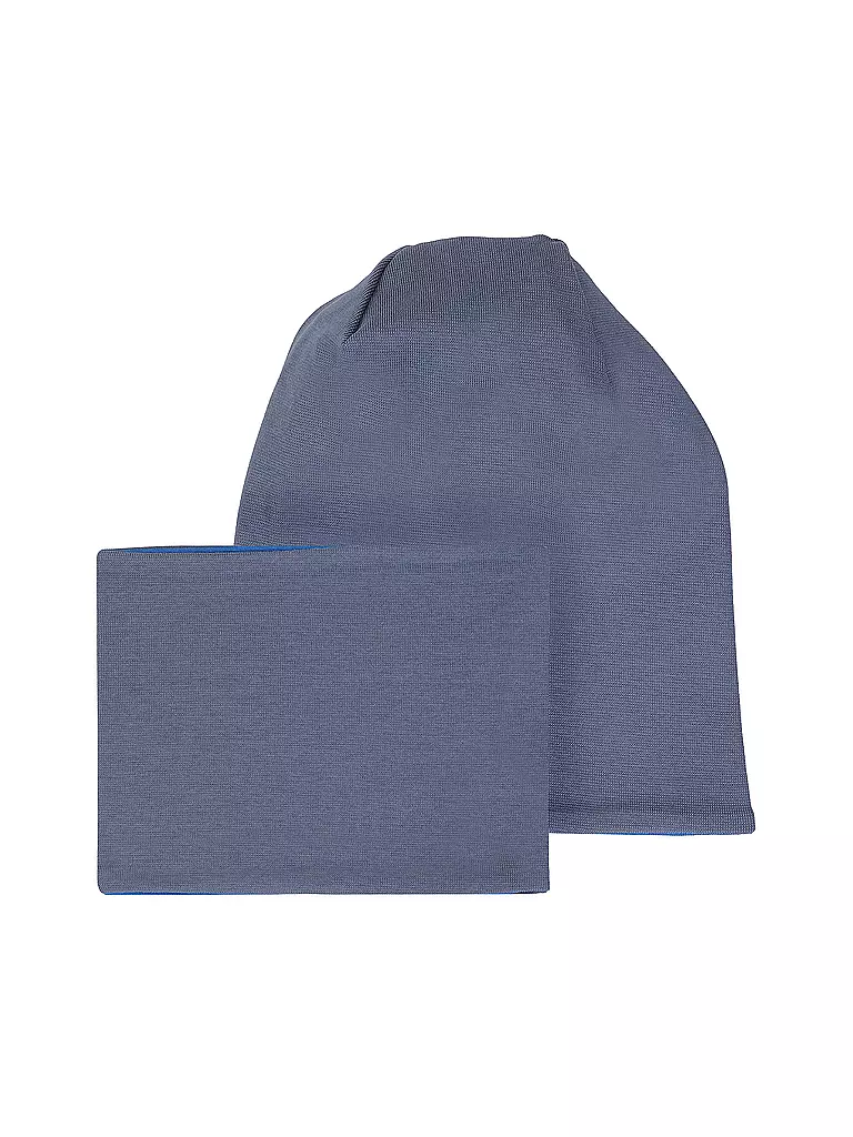 NAME IT |  Kinder Set Mütze und Schal | blau