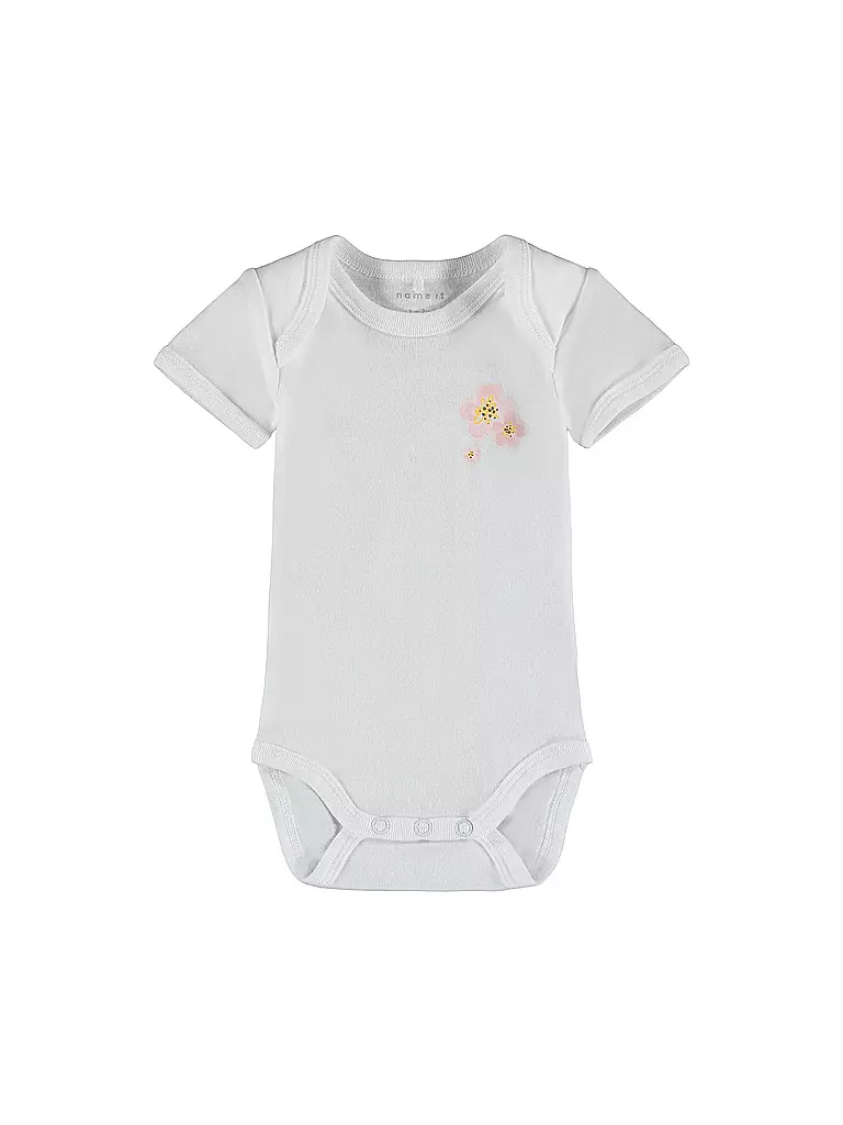 NAME IT | Baby Body 3er Pkg. Blume | pink
