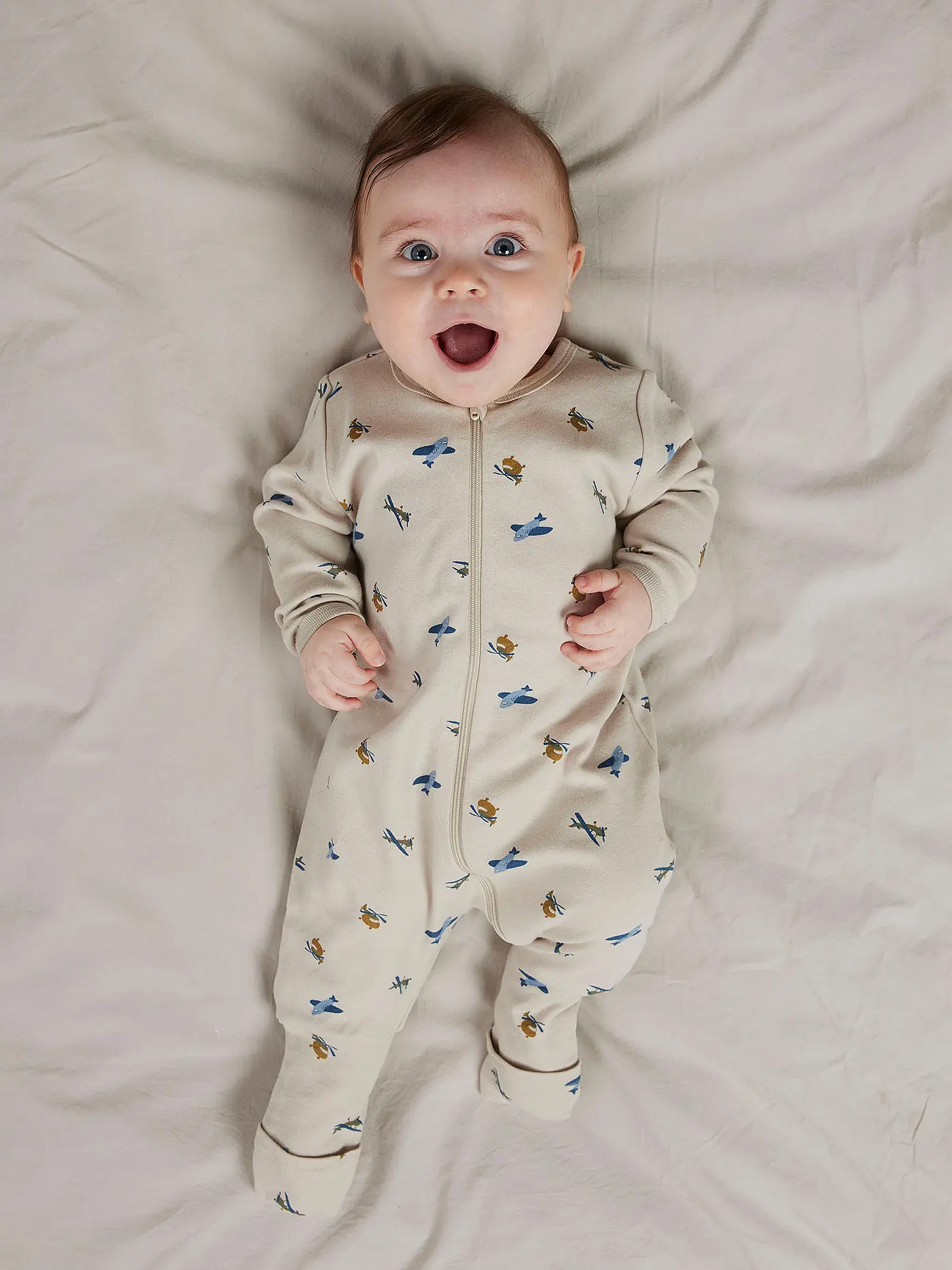 NAME IT | Baby Schlafoverall 2er Pkg NBMNIGHTSUIT | beige