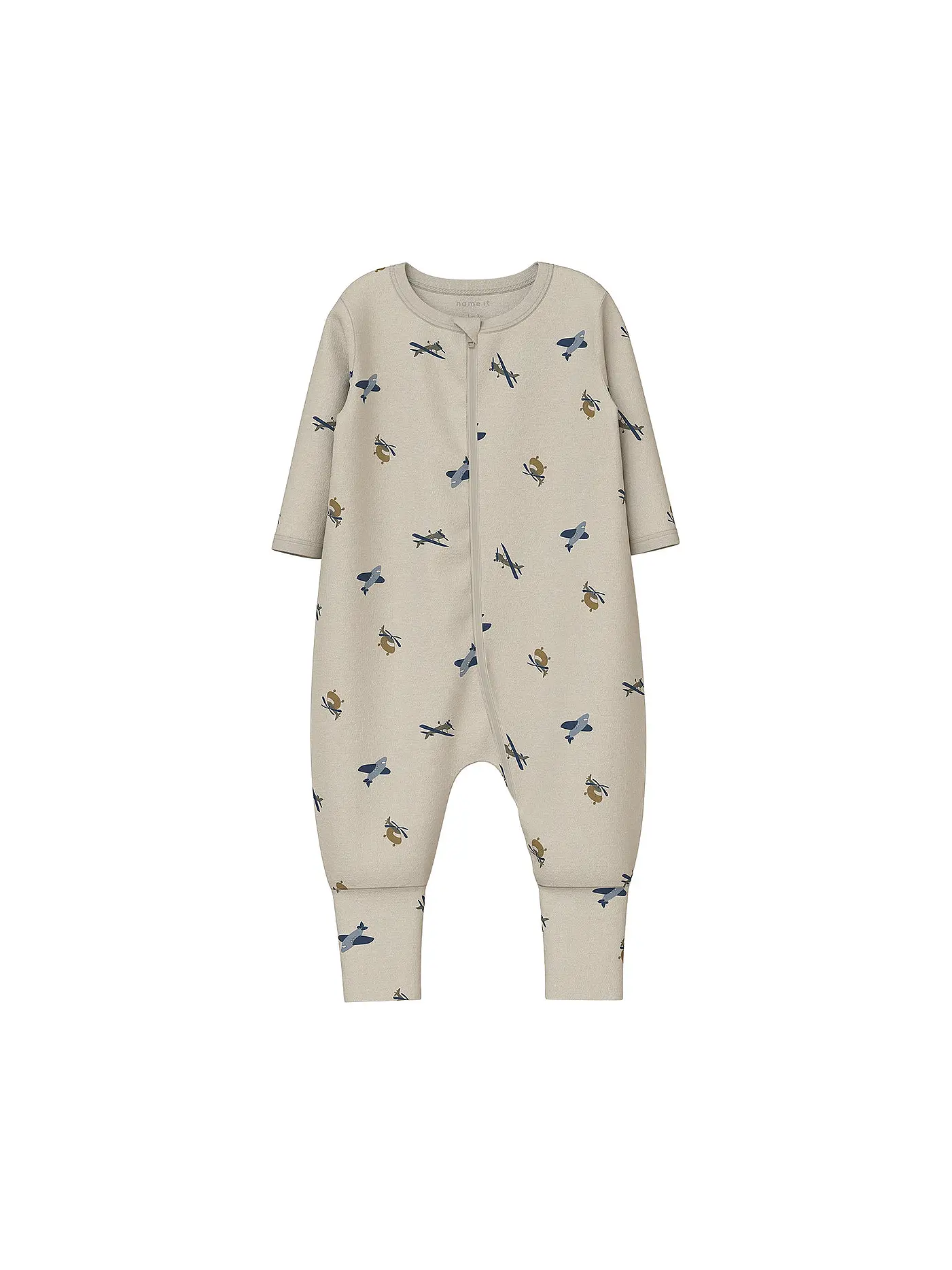 NAME IT | Baby Schlafoverall 2er Pkg NBMNIGHTSUIT | beige