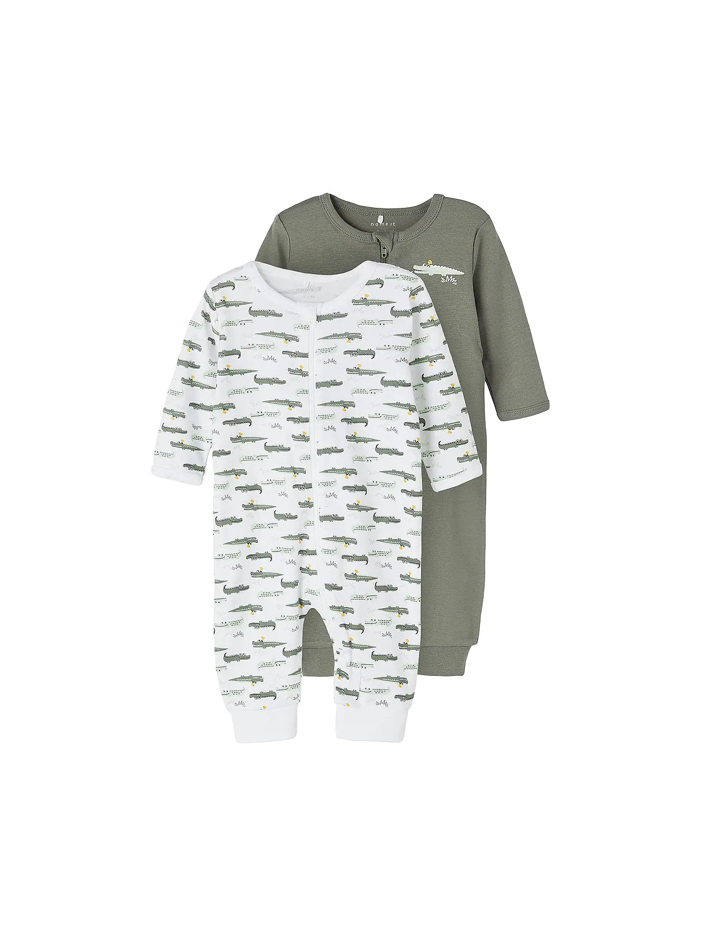 NAME IT | Baby Schlafoverall 2er Pkg.  | weiss