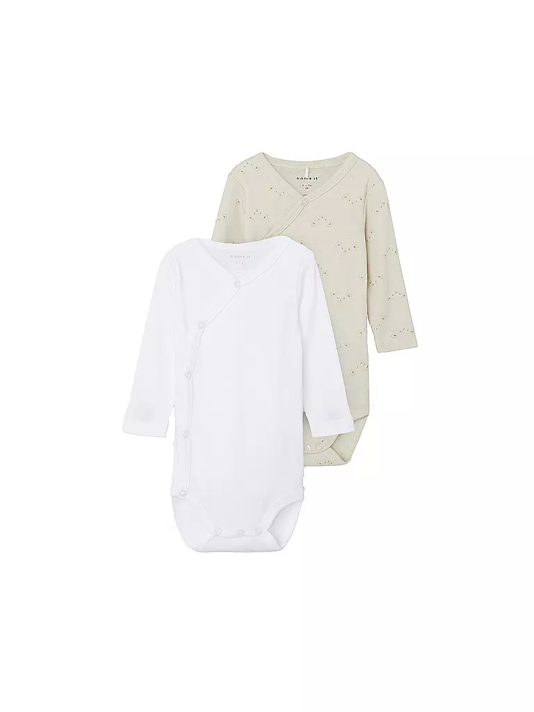 NAME IT | Baby Wickelbody 2-er Pkg. NBNBODY | creme