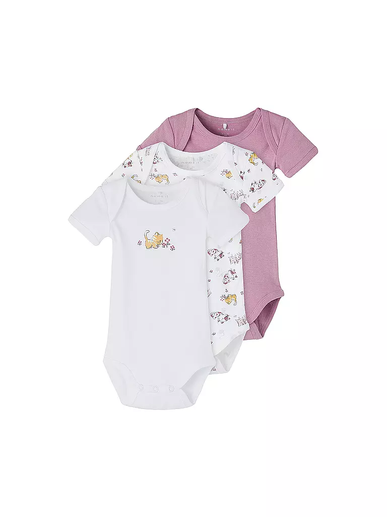 NAME IT | Babybody 3er Pkg | rosa