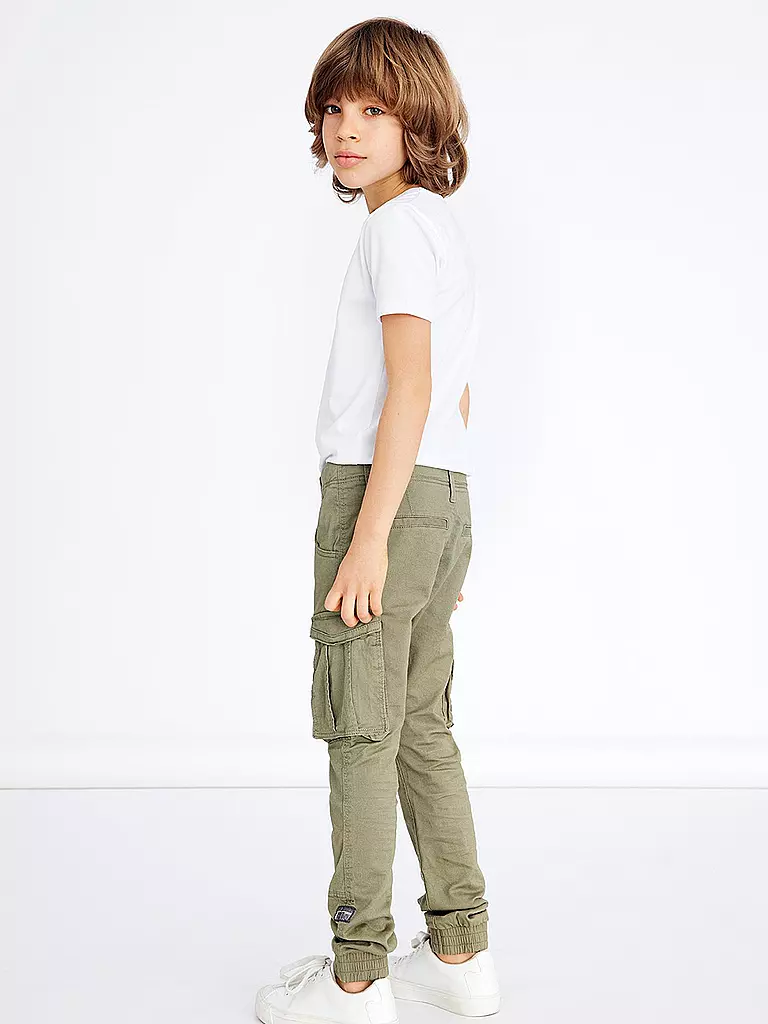 NAME IT | Jungen Cargohose Regular Fit NITBAMGO  | olive