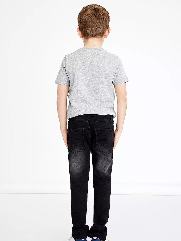 NAME IT Jungen Jeans Regular Fit schwarz 