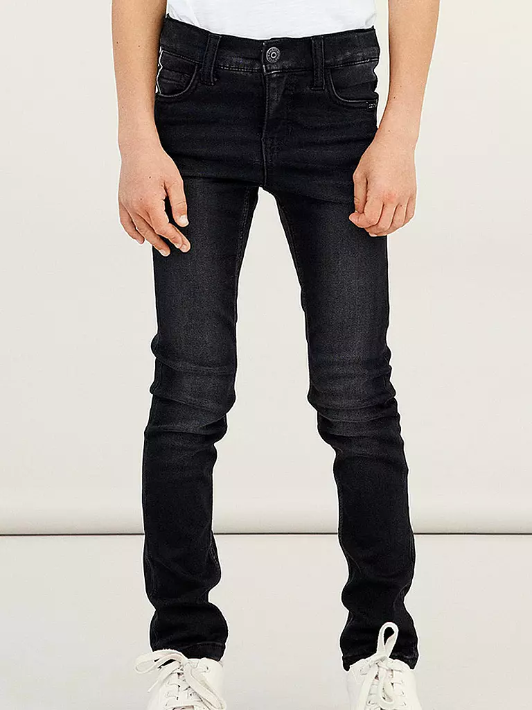 NAME IT | Jungen Jeans Slim Fit NKMTHEO  | schwarz