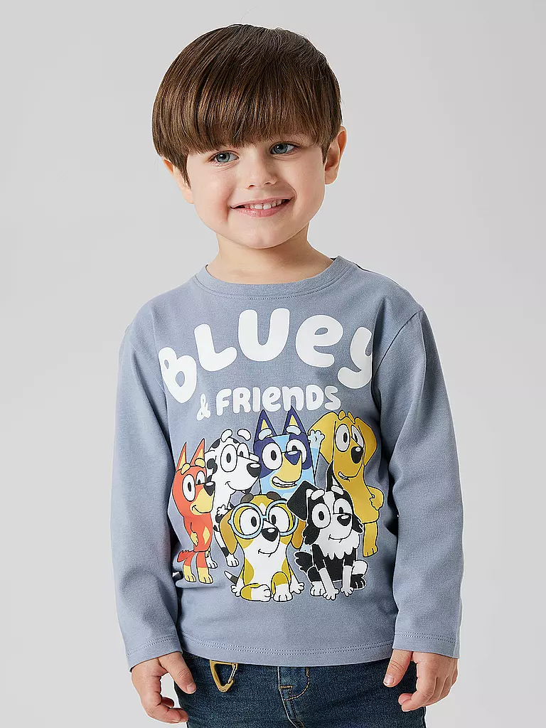NAME IT | Jungen Langarmshirt NMMALEX | hellblau